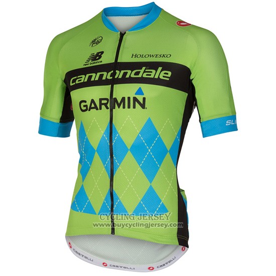 2017 Jersey Cannondale Green And Blue